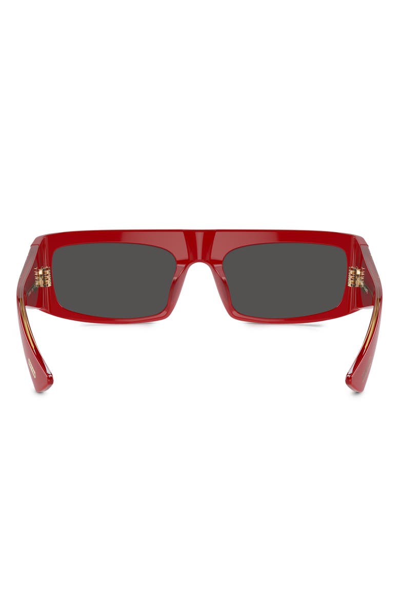 Oliver Peoples x KHAITE 1979C 56mm Rectangular Sunglasses, Alternate, color, Red