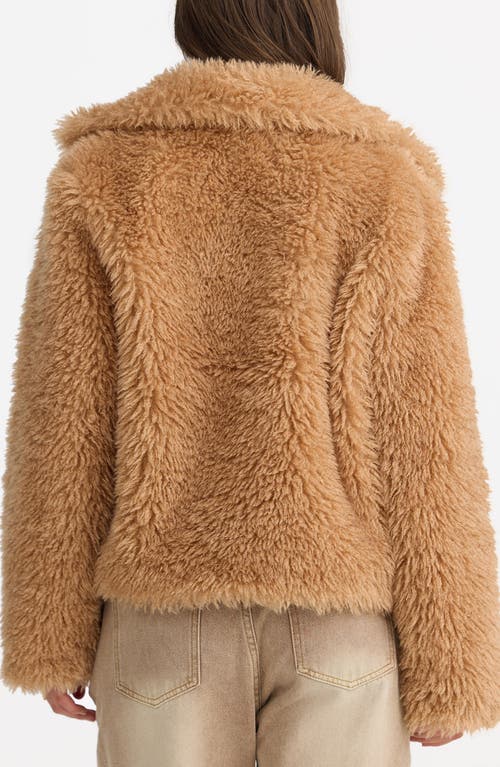 Talisman The Label Stuart Faux Fur Jacket In Brown