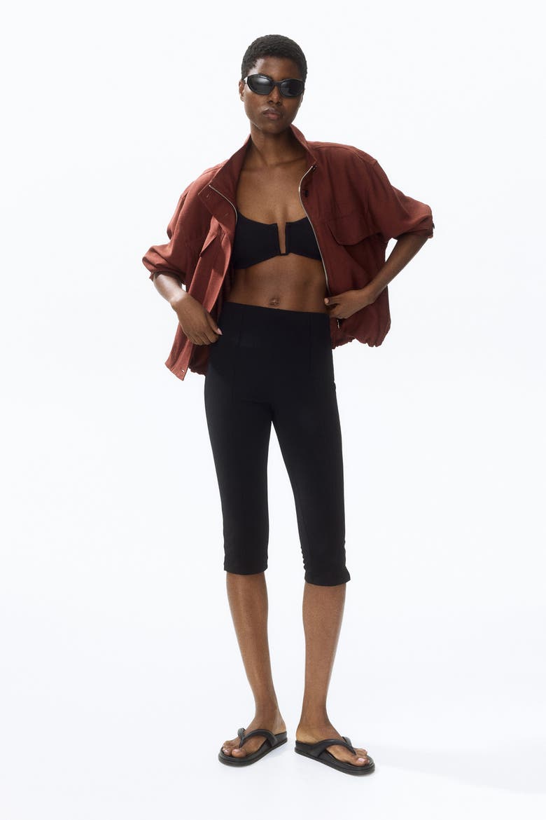 Funnel-collar Jacket, Main, color, Rust brown