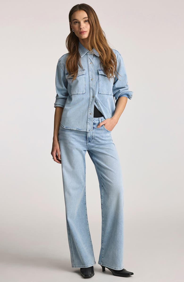 Mavi Jeans Tia Denim Shirt, Alternate, color, Light Move