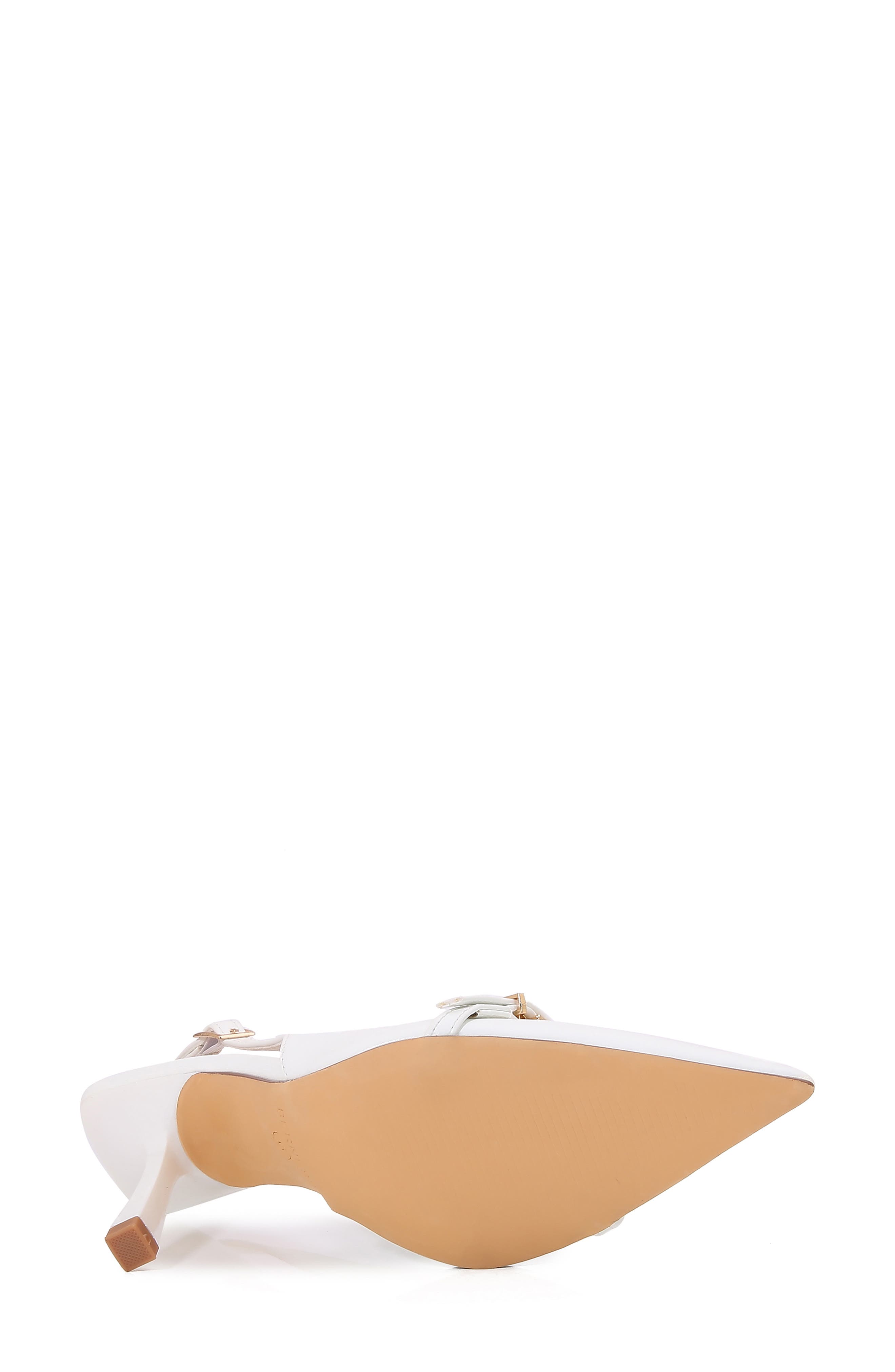 BERNESS Coraline Pointed Toe Slingback Pump, Alternate, color, White