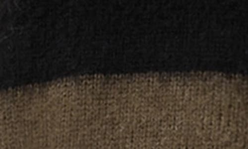 Allsaints Lou Brushed Stripe Sweater In Gold
