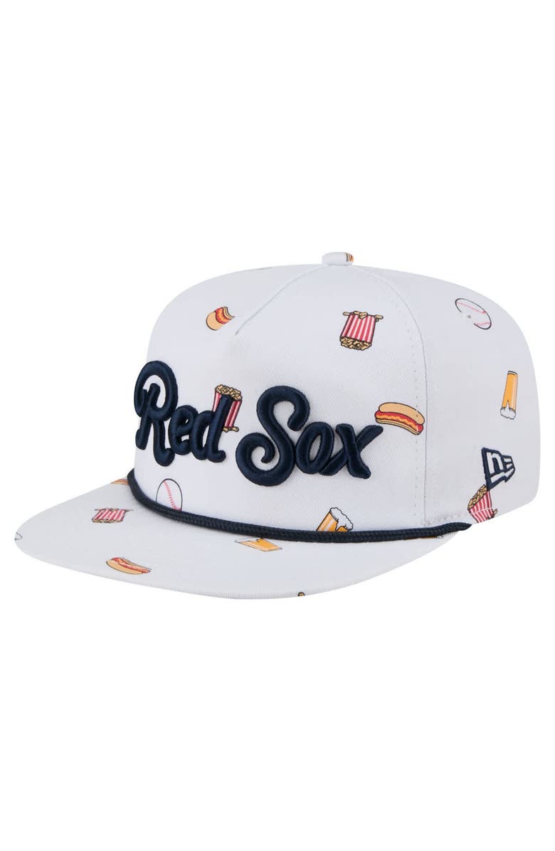New Era Men's New Era White Boston Red Sox Team Cheer Rope 19TWENTY Adjustable Hat, Main, color, White