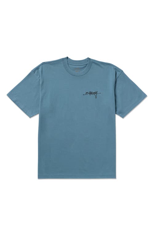 Billabong Bracket Script Graphic T-shirt In Blue