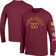 Champion Men's Champion  Burgundy Washington Commanders Seal Long Sleeve T-Shirt