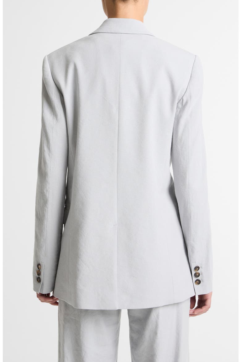 One-Button Linen Blend Blazer, Alternate, color, BAY MIST
