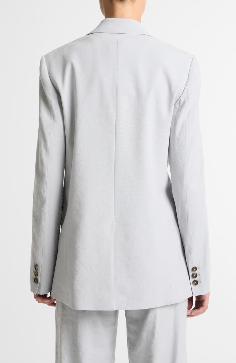 Vince One-Button Cotton & Modal Blazer, Alternate, color, Bay Mist