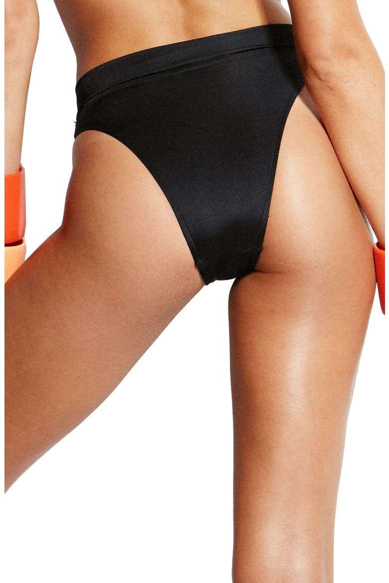 Arizona High Rise Bikini Bottoms, Alternate, color, BLACK