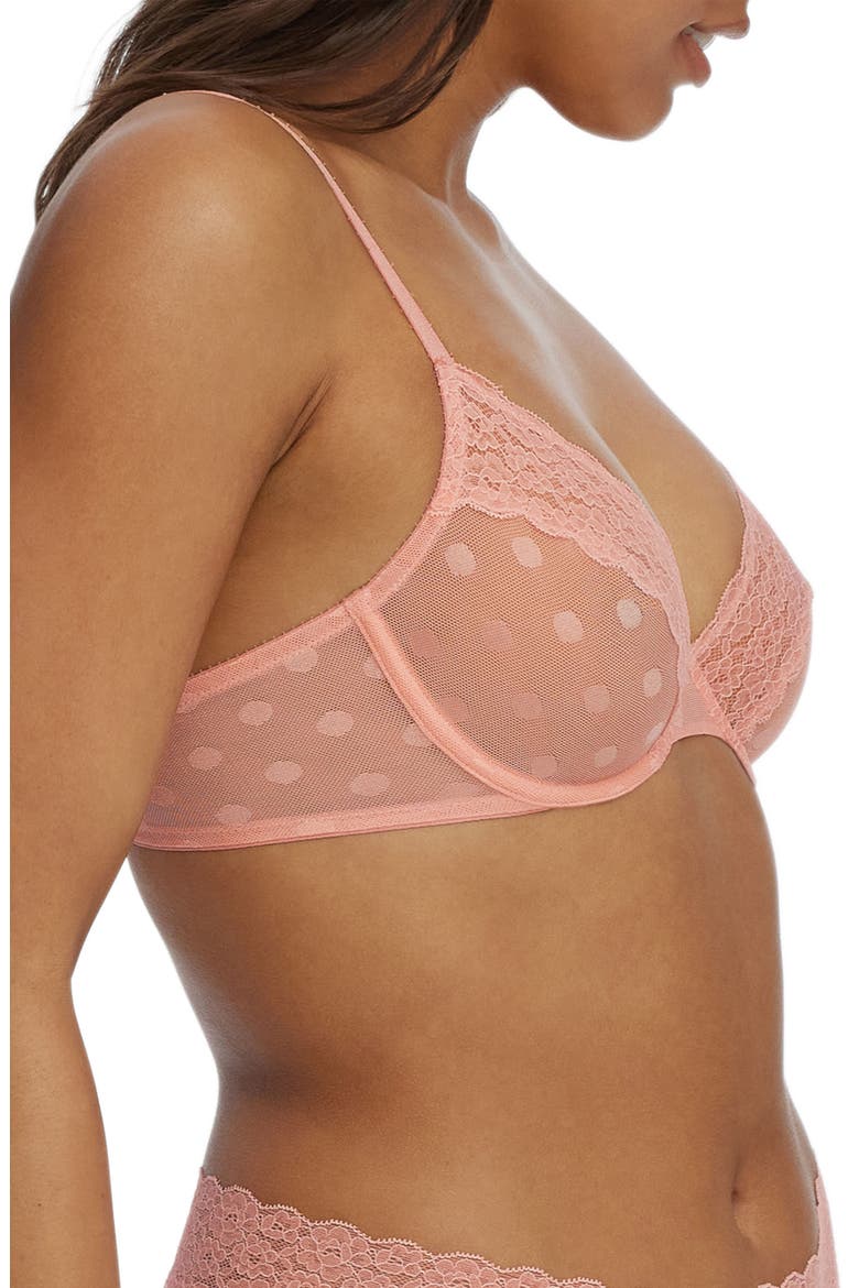 Dare Unlined Underwire Bra, Alternate, color, POWDER PINK