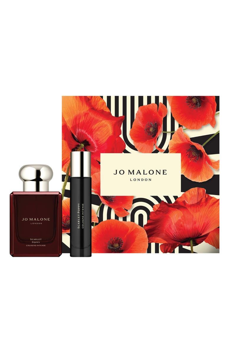 Jo Malone London<sup>™</sup> Scarlet Poppy Cologne Intense Home & Away Set, Main, color, 