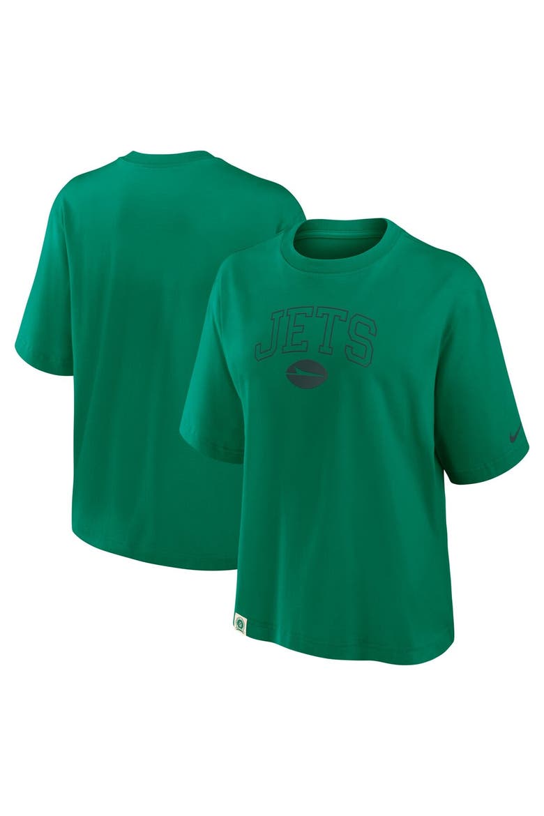 Women's Nike Green New York Jets Glory Arch Boxy T-Shirt, Main, color, Green