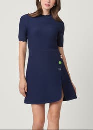 Shoshanna Celeste Flower Embellished Knit Dress