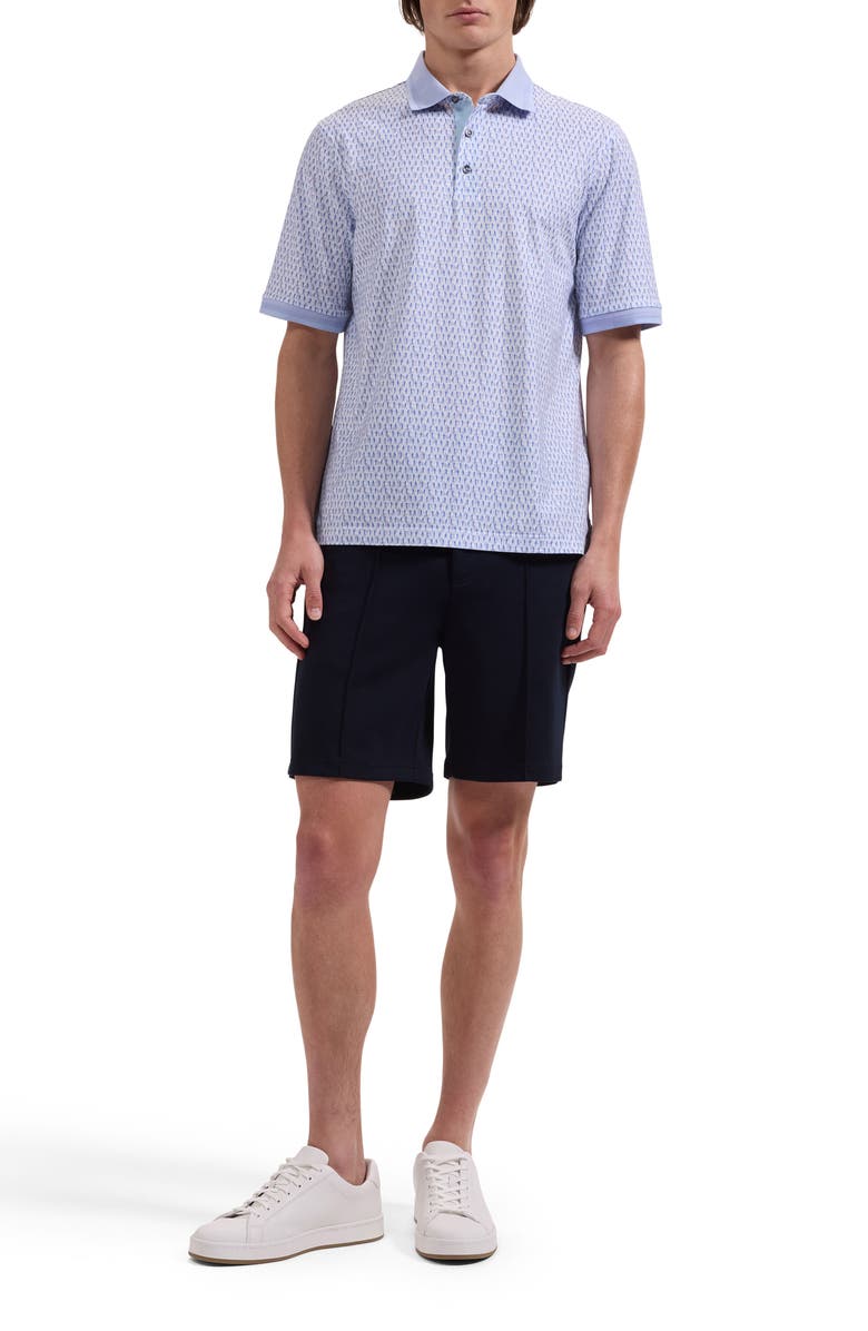 Bugatchi Vance OoohCotton<sup>®</sup> Golfer Print Polo, Alternate, color, Lavender