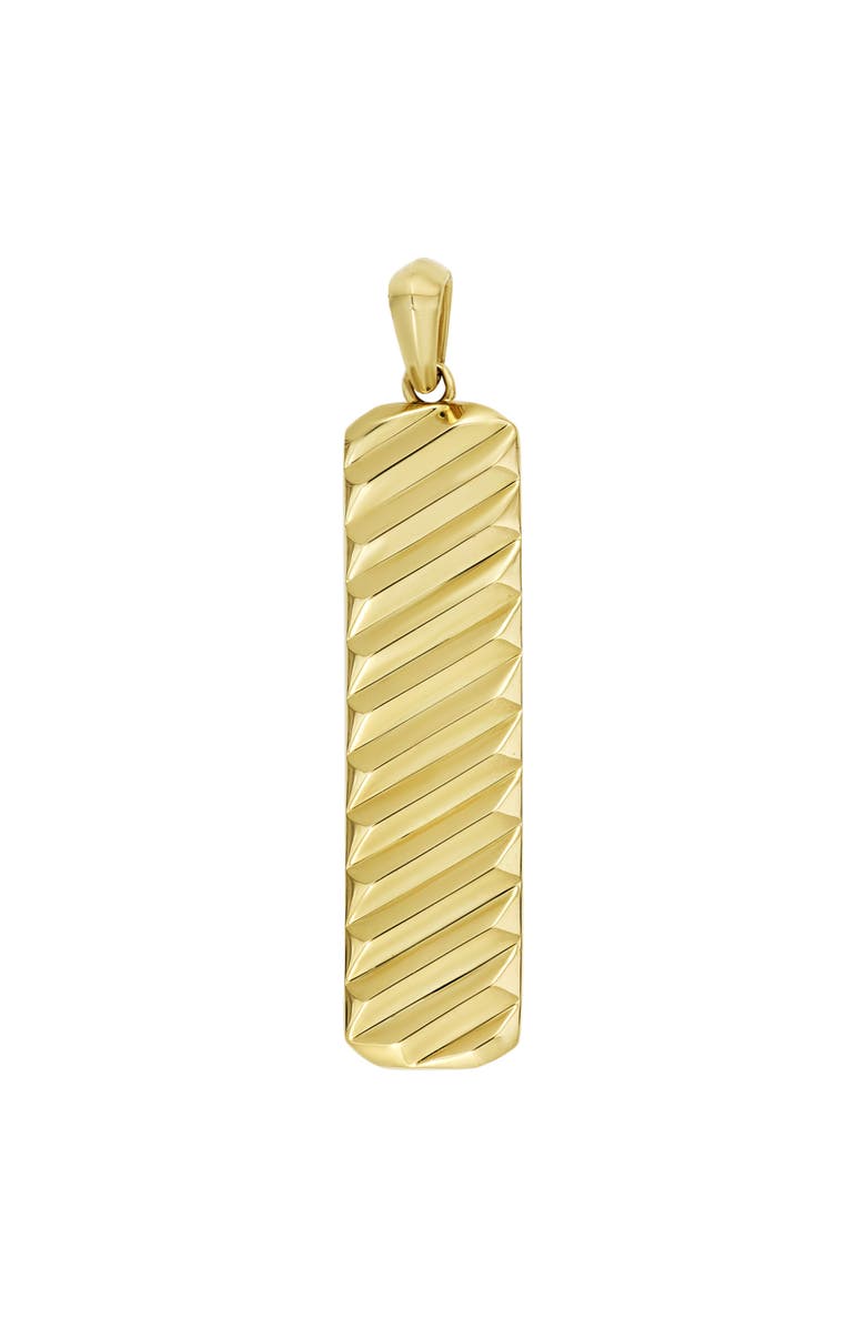 Bony Levy Men's 14k Gold Bar Pendant, Main, color, 14K Yellow Gold