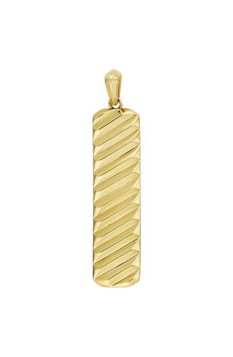 Men's 14k Gold Bar Pendant (Nordstrom Exclusive)