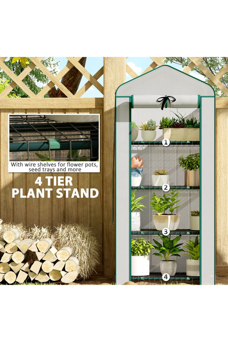 Mini Greenhouse, Alternate, color, White