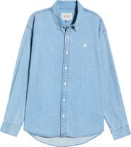 Carhartt Work In Progress Lucas Denim Button-Down Shirt