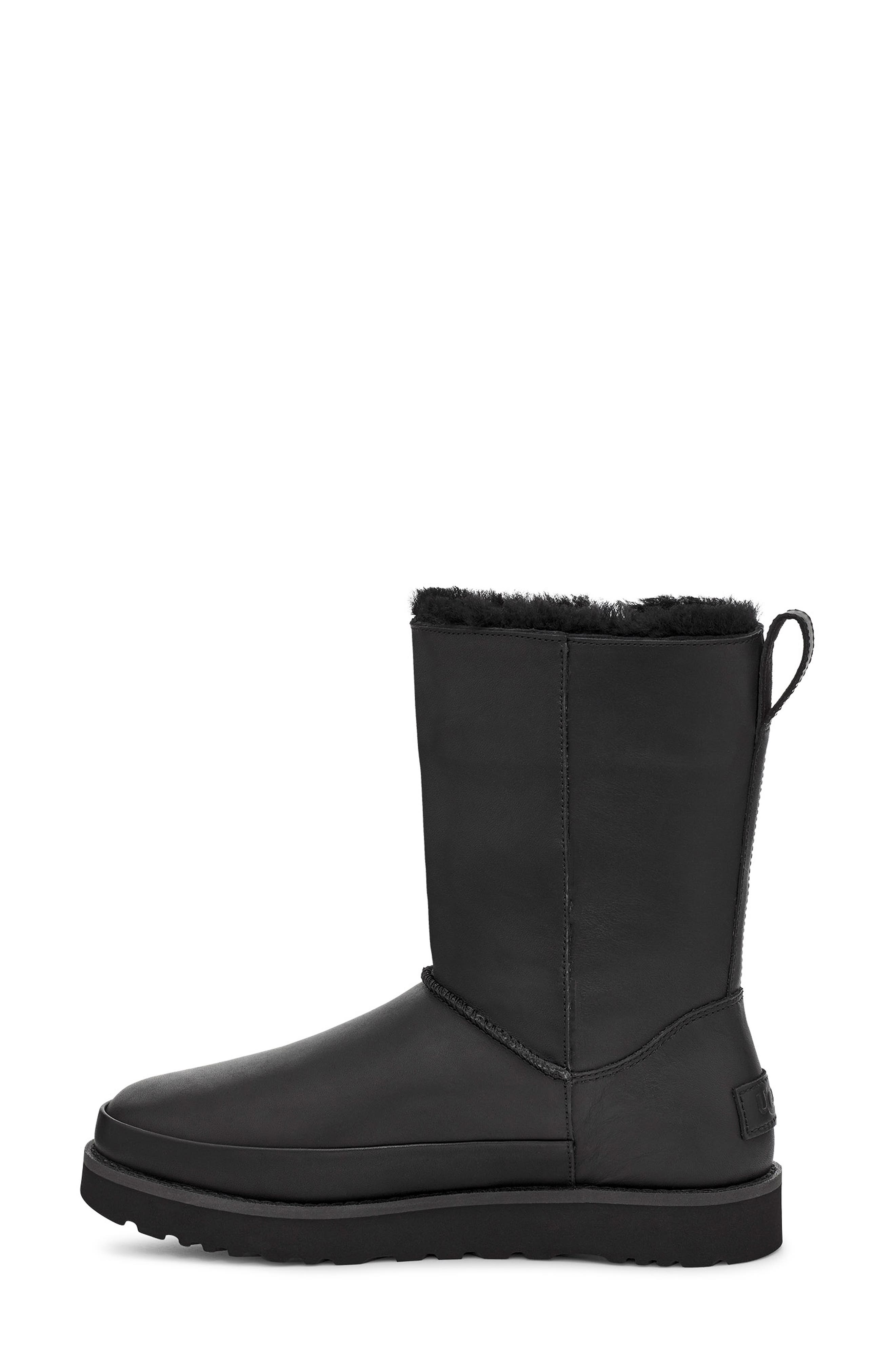 UGG<sup>®</sup> UGG Classic Zip Genuine Shearling Bootie, Alternate, color, 