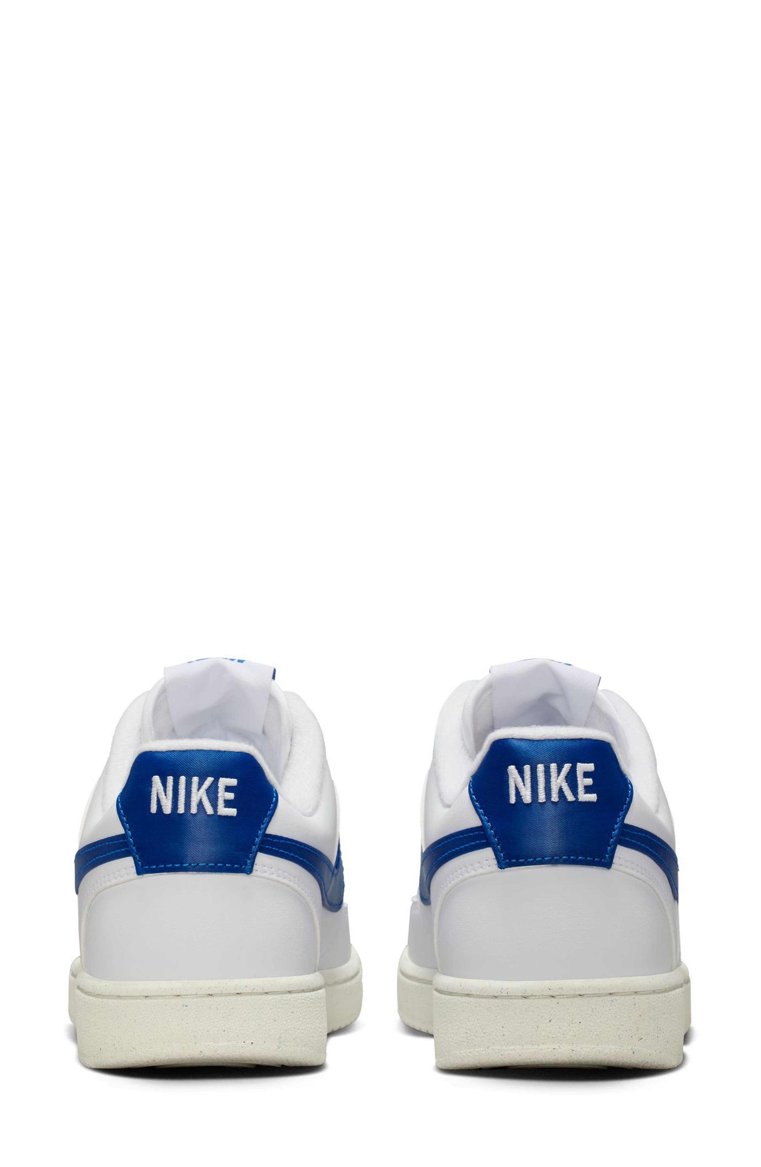 Nike Court Vision Low Sneaker, Alternate, color, White/ Royal/ Sail