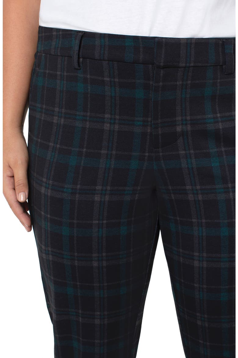 Kelsey Knit Ankle Trousers, Alternate, color, BLACK/ EVERGREEN