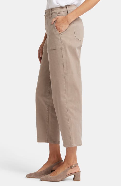 Nydj Utility Pocket Relaxed Crop Straight Leg Jeans In Country Oak