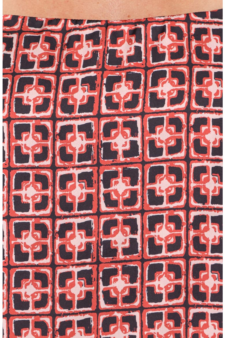 Lexi Top, Alternate, color, RED GEOMETRIC