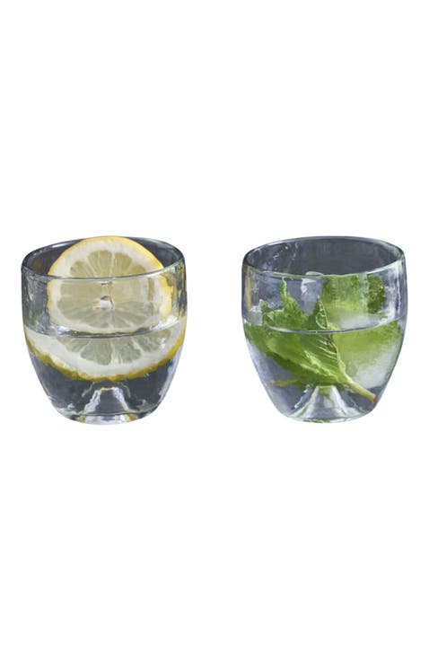 Pebbled Punt Glasses - Set of 4