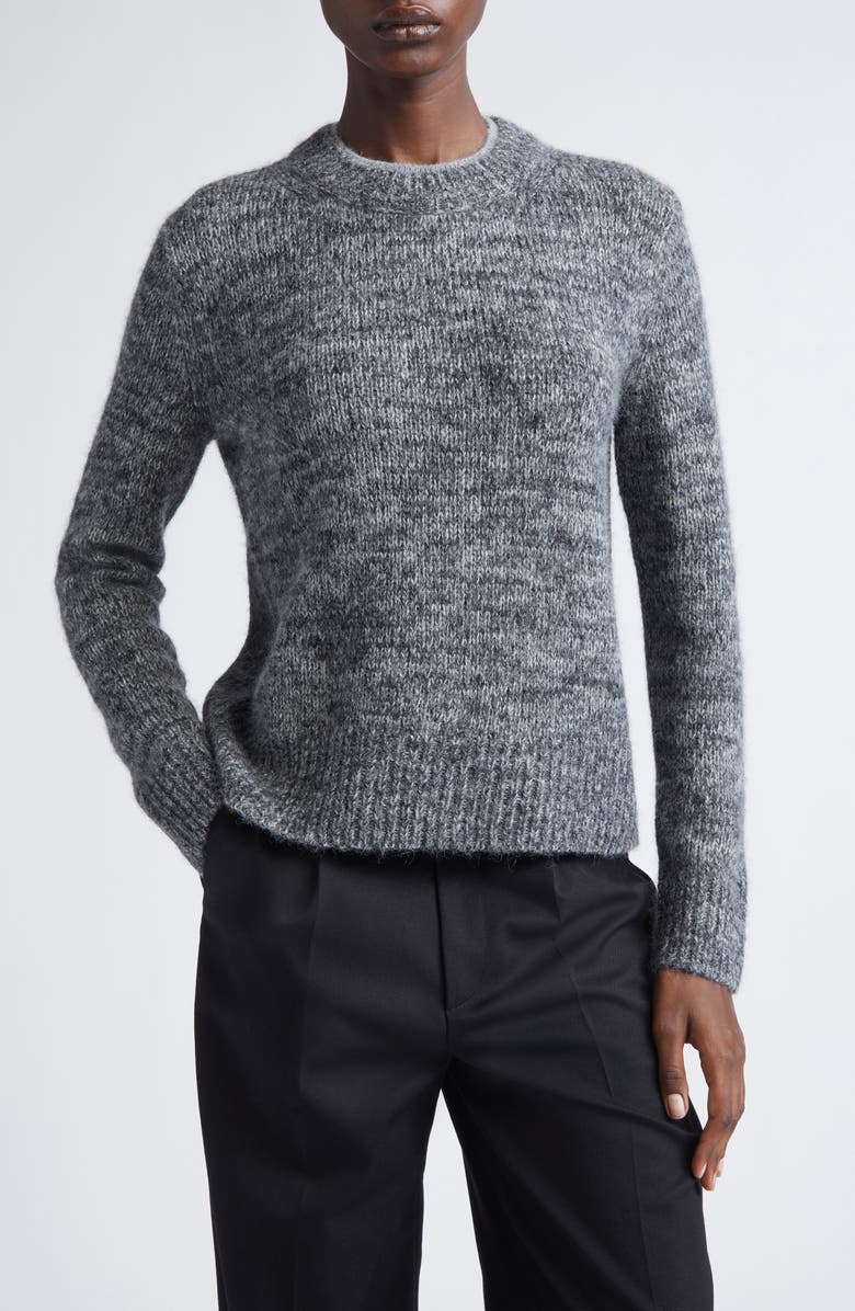 Vince Marled Crewneck Sweater, Main, color, Medium Heather Grey Combo