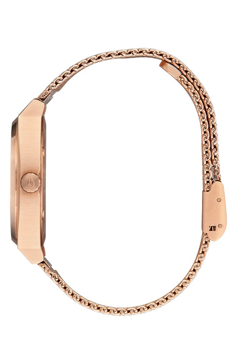 Nixon Time Teller Milanese Mesh Strap Watch, 37mm, Alternate, color,