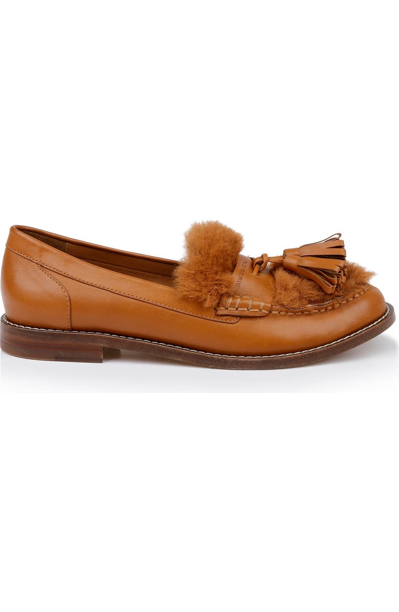 CLERGERIE Rita Faux Fur Tassel Loafer, Alternate, color,