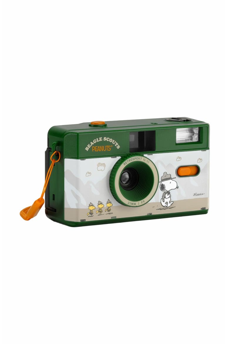Peanuts Beagle Scouts Retrospekt FC-11 35mm Film Camera, Main, color, Green