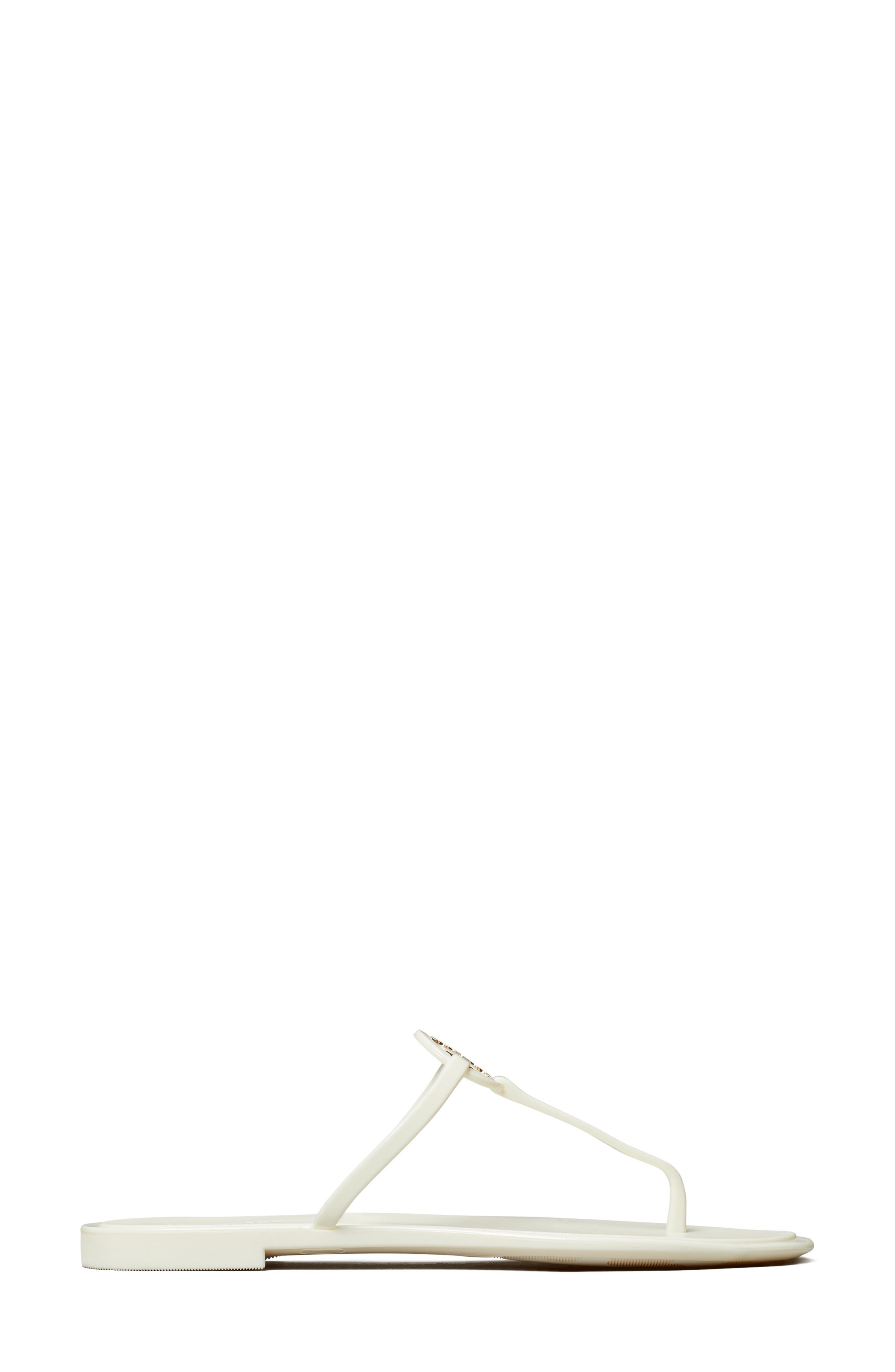 Mini Miller Jelly Thong Sandal, Alternate, color, IVORY / GOLD