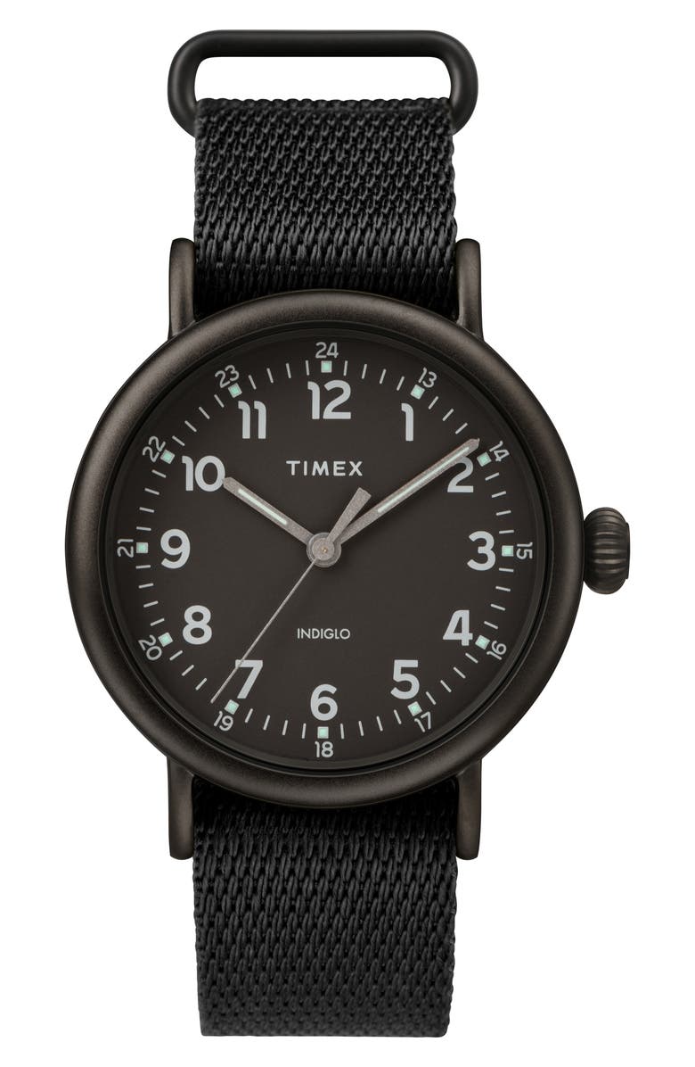 Timex<sup>®</sup> Standard Textile Strap Watch, 41mm, Main, color,