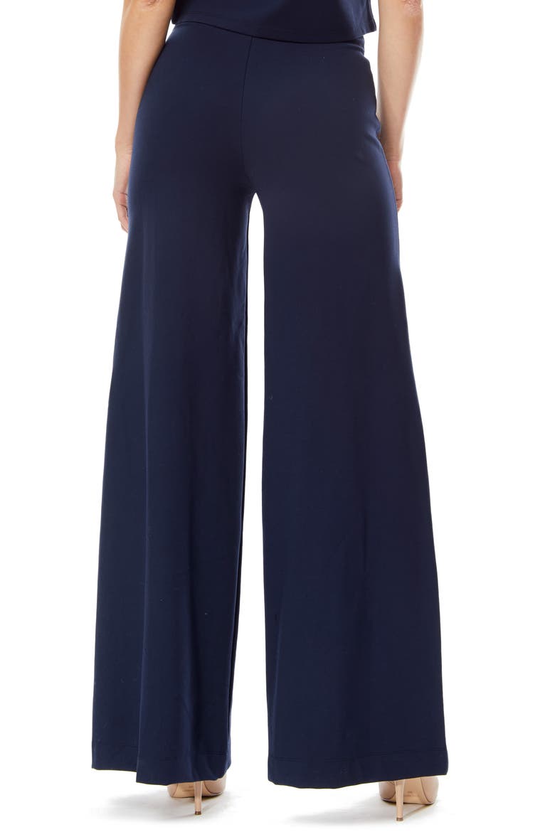 Juliette Wide Leg Pants, Alternate, color, NAVY BLAZER