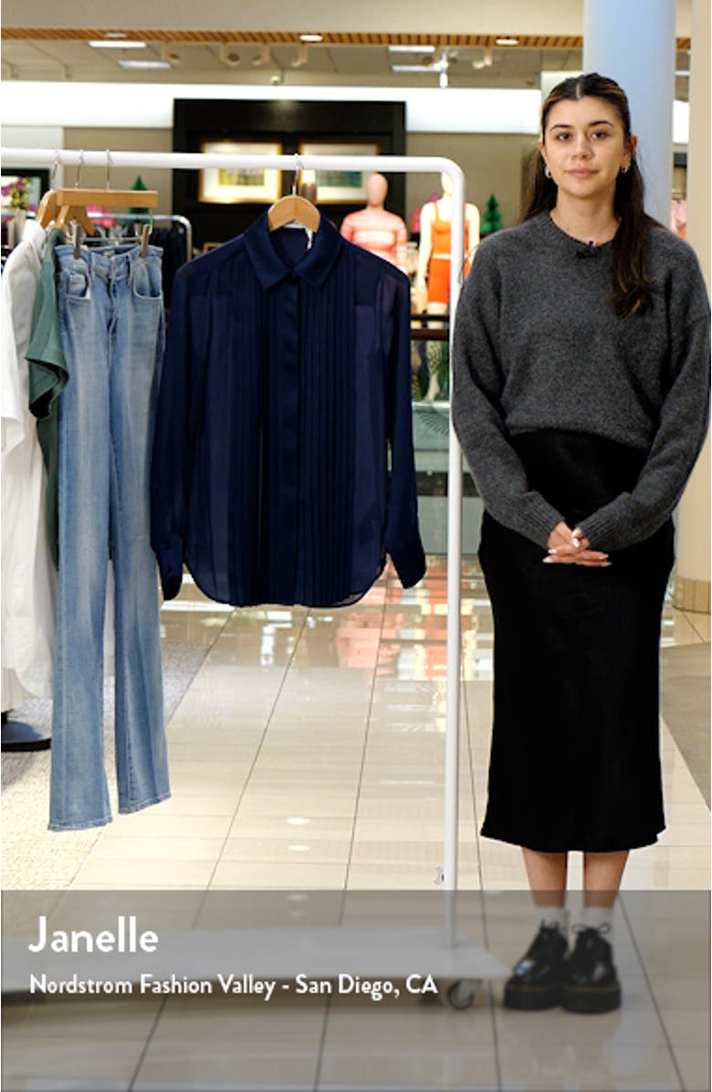 Vinka Pleated Button-Up Shirt, sales video thumbnail