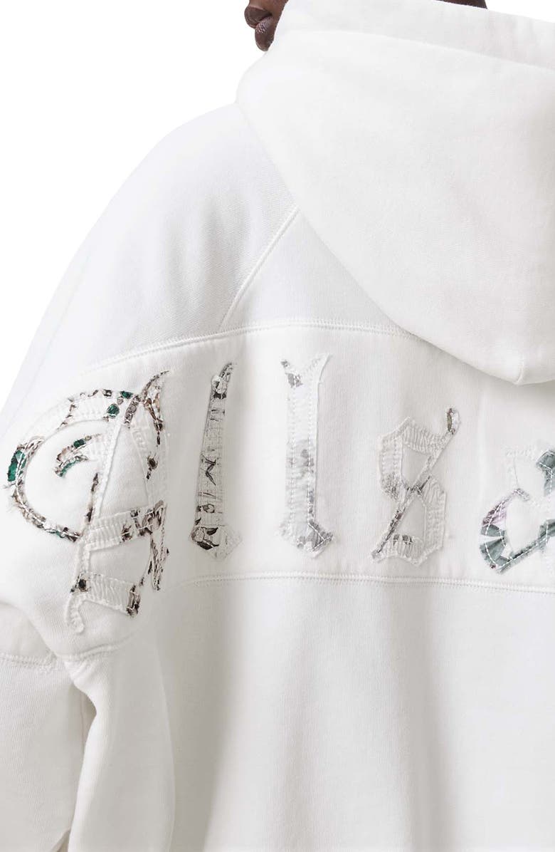 AllSaints Fuse Talon Oversize Hoodie, Alternate, color, Ashen White