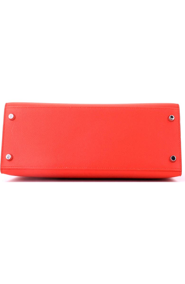 Pre-Owned Hermes Kelly Handbag Orange Epsom with Palladium Hardware 28, Alternate, color, Capucine