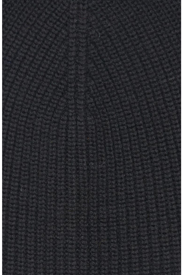 Logo Patch Virgin Wool Beanie, Alternate, color, BLACK