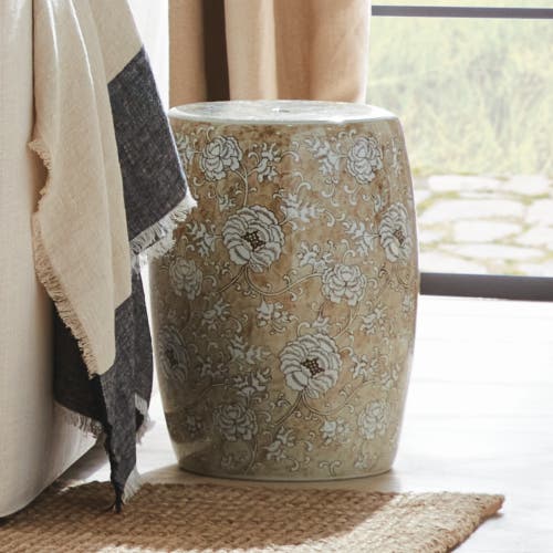 Napa Home & Garden Province Lotus Stool In Brown