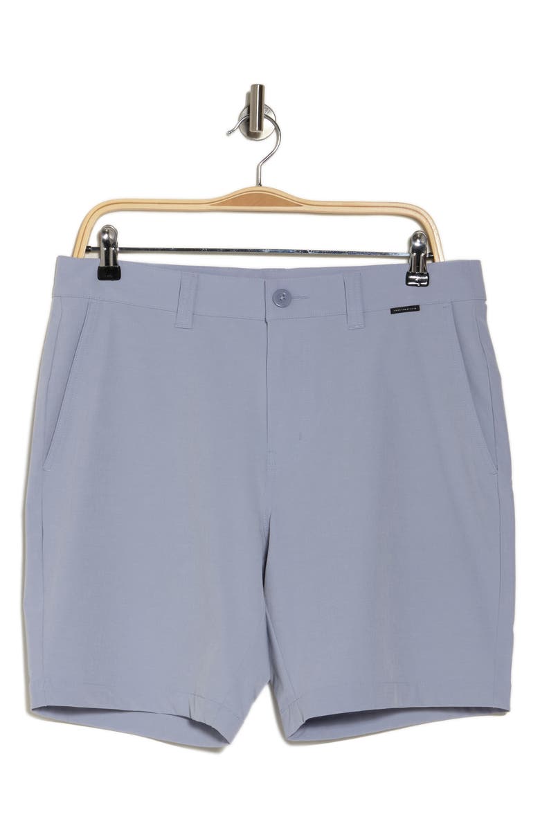 TravisMathew Beck Shorts, Alternate, color, Silver Bullet