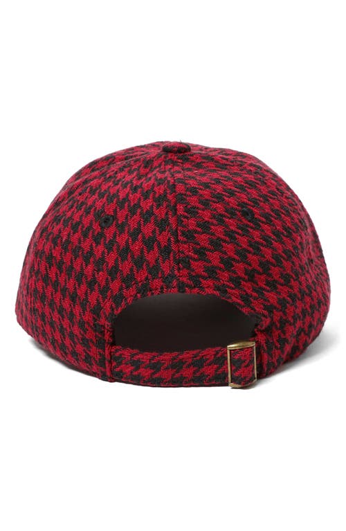 Clare V . Wool Adjustable Baseball Cap In Red