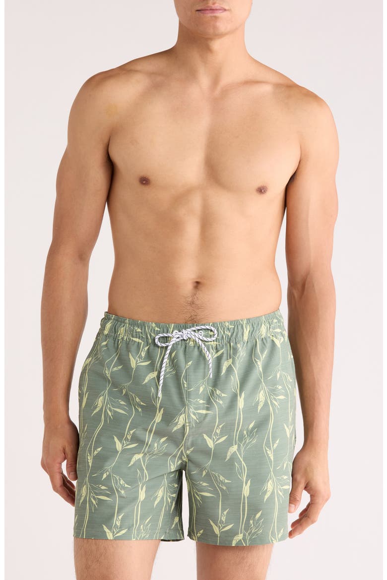 Melvin Swim Trunks, Main, color, OLIVINE