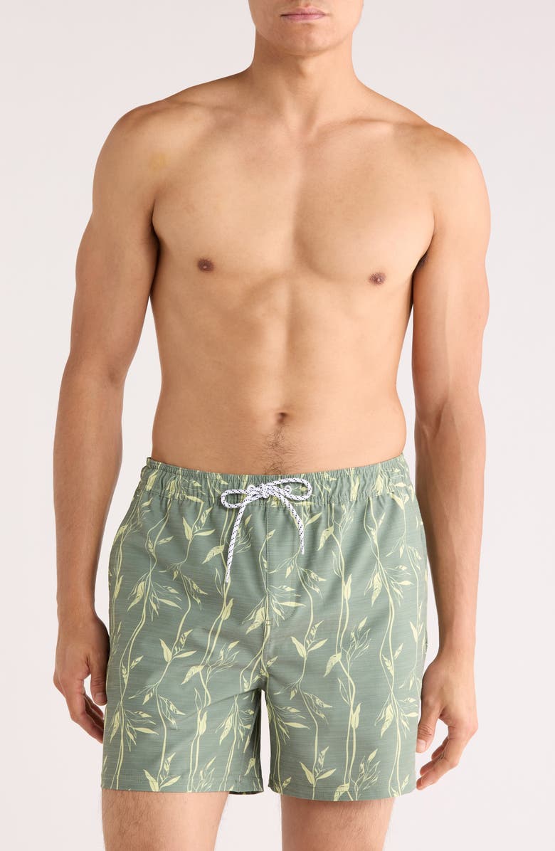 Reef Melvin Swim Trunks, Main, color, Olivine
