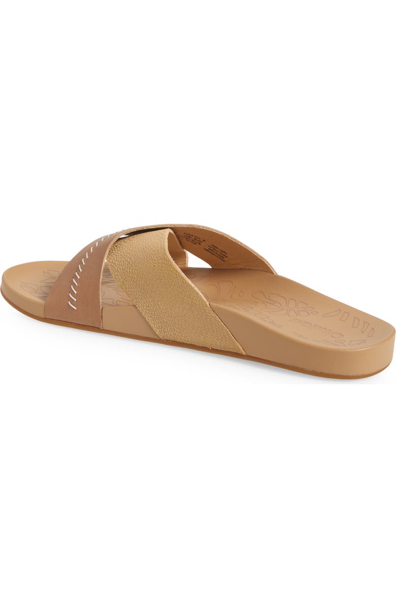 OluKai Kipea Olu Slide Sandal, Alternate, color, Warm Sand / Warm Sand
