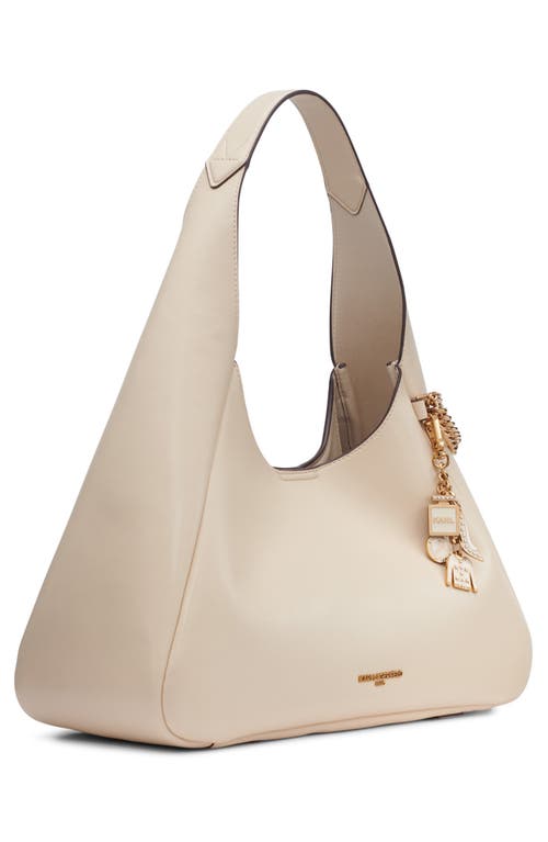 Shop Karl Lagerfeld Paris Delaine Hobo Bag In Brie