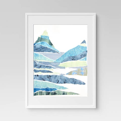 Layered Mountain Framed Print