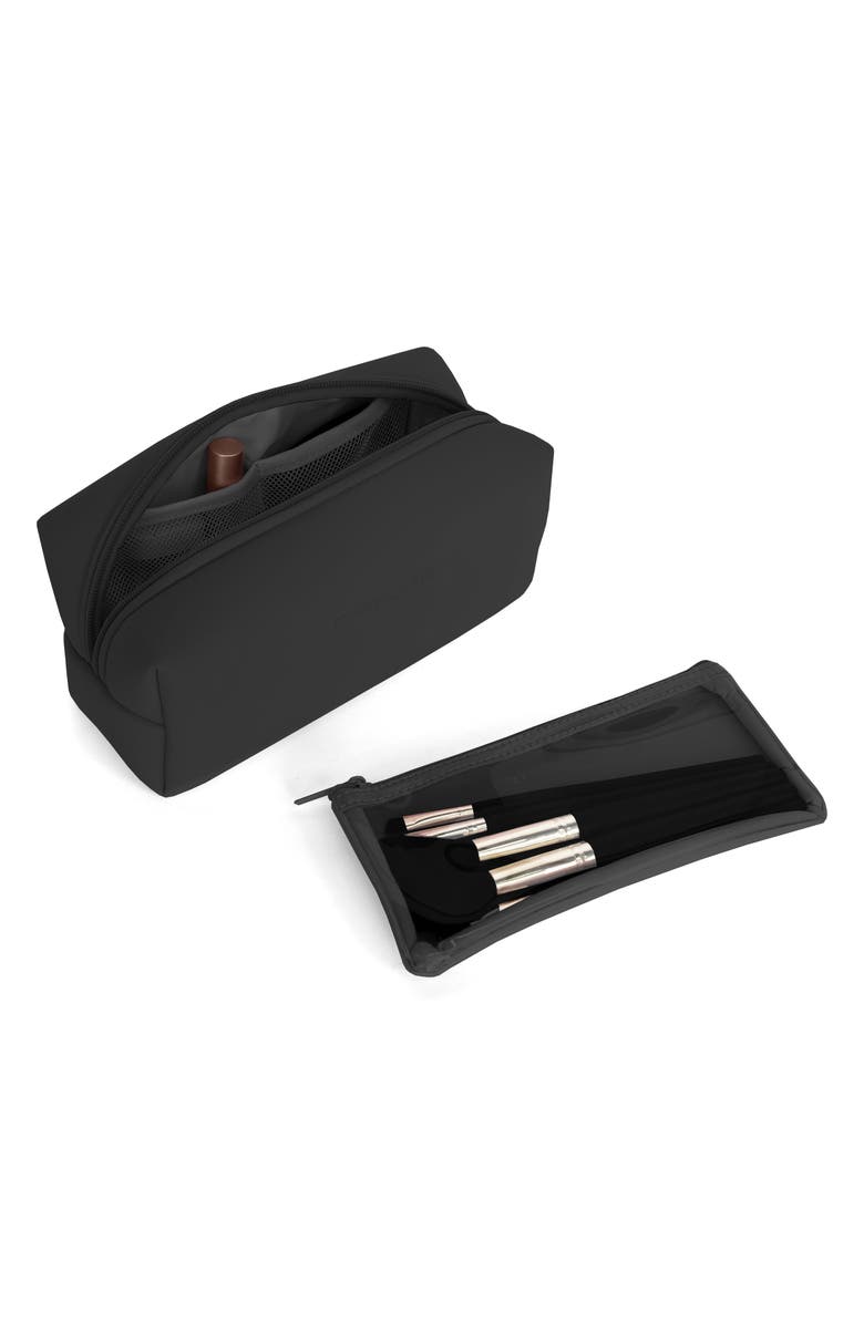 MYTAGALONGS Loaf Cosmetic Bag with Zip Pouch, Alternate, color, Black