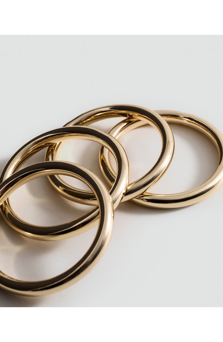 MANGO Set of 4 Bangle Bracelets, Alternate, color, 