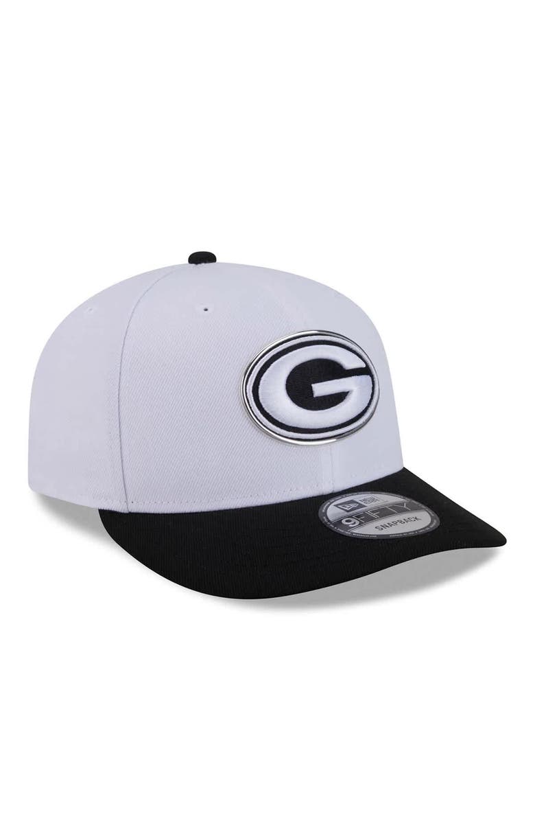 New Era Men's New Era  White/Black Green Bay Packers 2026 NFL Draft Pre-Curved 9FIFTY Snapback Hat, Alternate, color, White