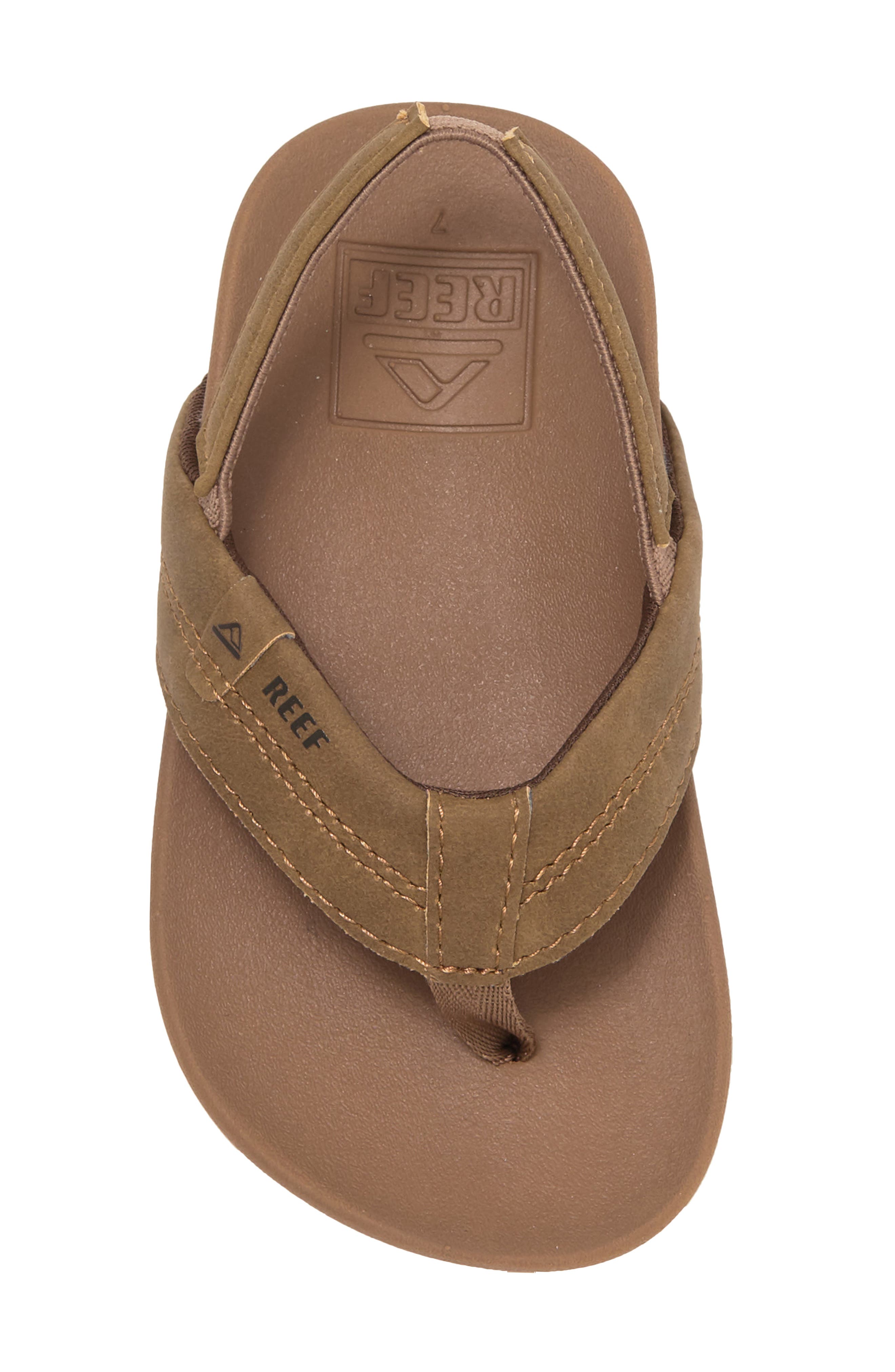 Reef Kids' Lil' Cushion Spring Flip Flop Sandal, Alternate, color, Tan